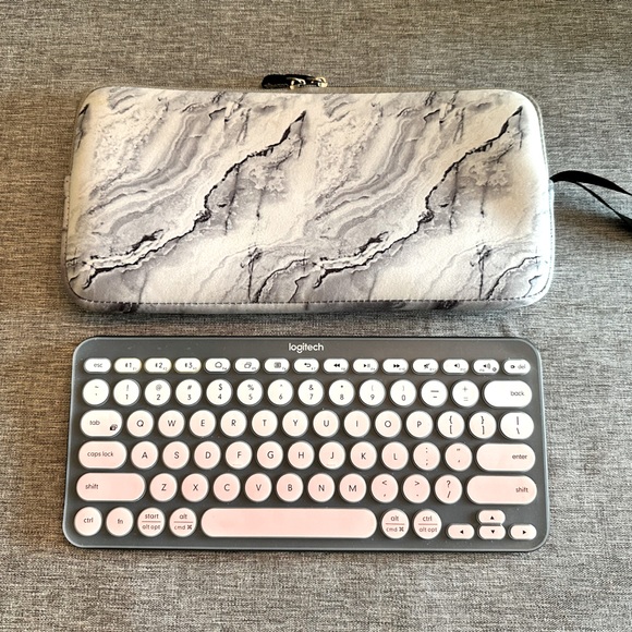 Logitech K380 Dark Grey With Case - Gently Used - Picture 1 of 5